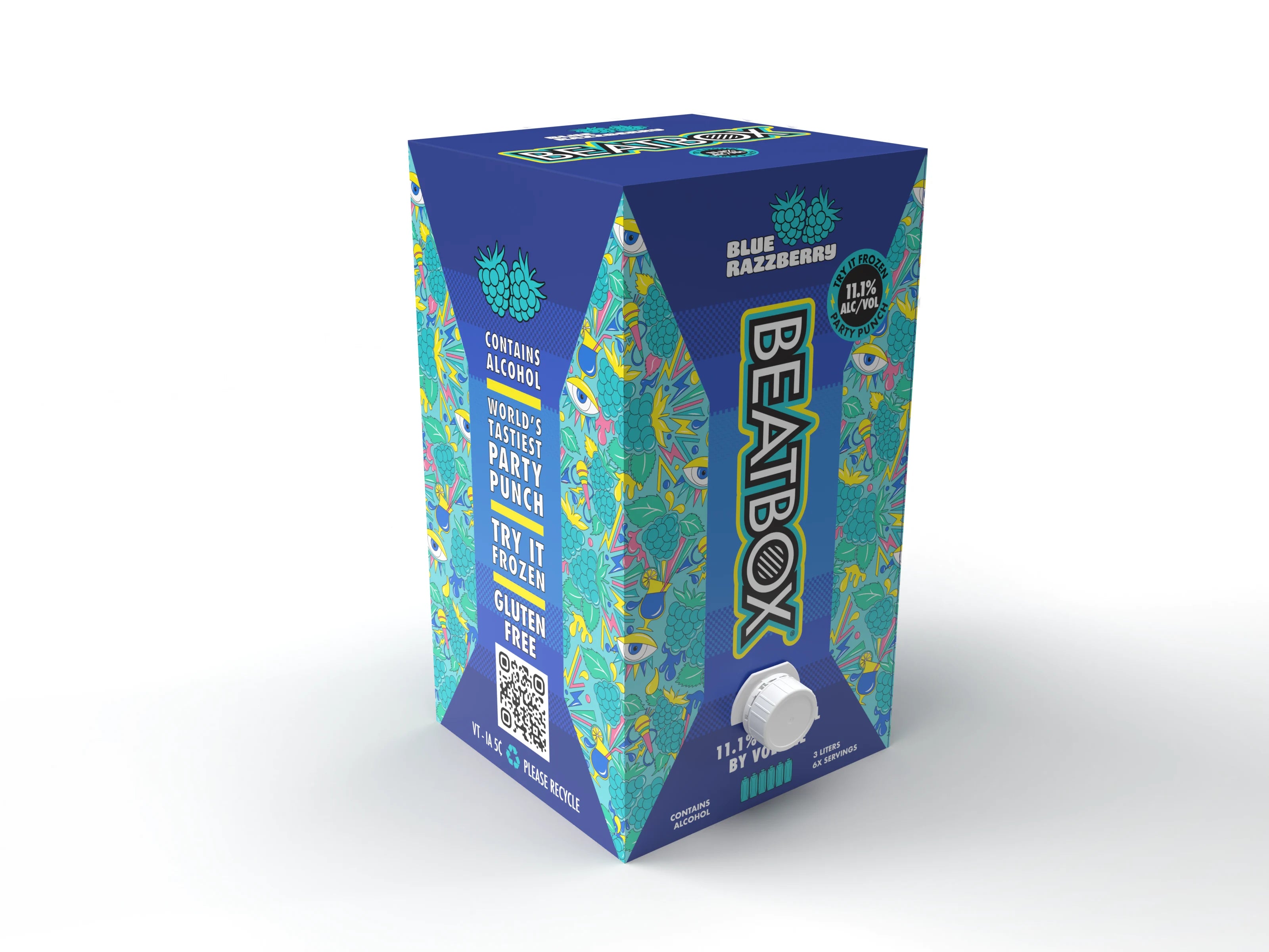 Beatbox Blue Razzberry 3L Bag in a Box
