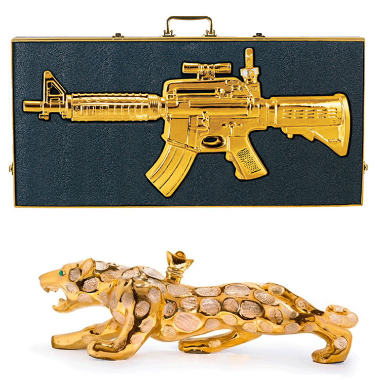 Casino Azul Anejo Gold Rifle Tequila 1.75L